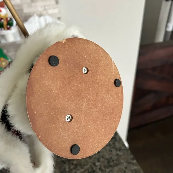 Elegant Holiday Santa Figurine with Red and Gold Accents - Picture 4 of 4